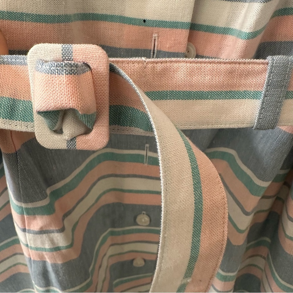 NWT_ Brooks Brothers Shirt Dress Stripe Pastel Sleeveless size 4 - Picture 4 of 4